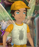 Mushroom White Light-Talent Tee with Marigold Yellow Trim (Sparrow Man)