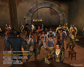 GM Xavier Henchman greets curious Pirates in the Rowdy Rooster.