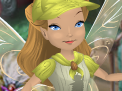 Copper Brown Camp Pixie Dust Kerchief with Daffodil Yellow Trim (Fairy)