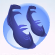 Twirly Wraps Bluejay Blue.Png