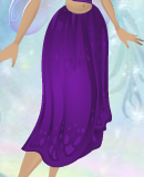 Mulberry Purple Draping Daffodil Skirt