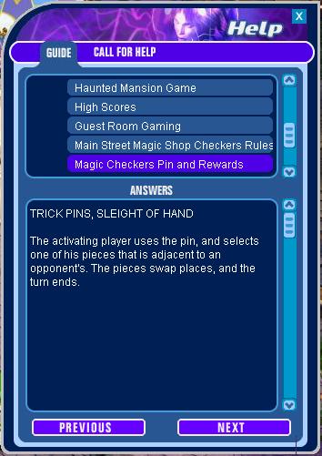 Magic Checkers Pin and Rewards