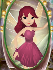 Crimson Red Parted Bangs