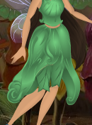 Clover Green Zinnia Flounce Skirt