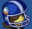 Football Helmet Blue