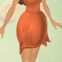 Buttercup Skirt Tangerine Orange