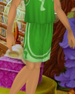 Mint Green Tinker Training Shorts with Tinker Bell Green Trim