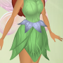 Cloudy Blue Twirly Leaf Belt