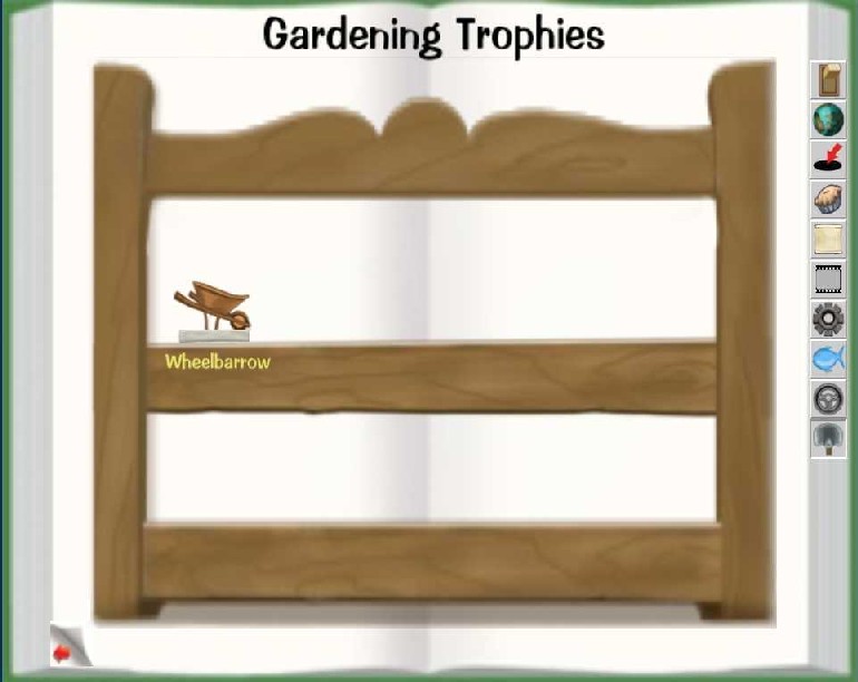 Sticker Book Garden Trophies Page