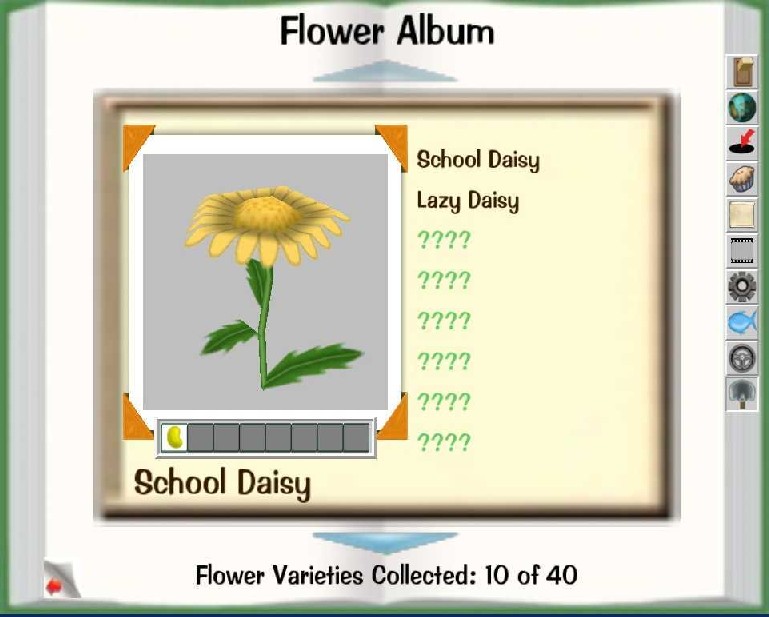 Sticker Book Garden Album Page