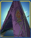 Tom Sawyer's Island Tee Pee Color Purple