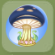 Toadstool Table Lamp Sapphire Blue.Png