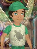 Mushroom White Tinker-Talent Tee with Emerald Green Trim (Sparrow Man)