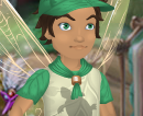 Walnut Tan Camp Pixie Dust Kerchief with Emerald Green Trim (Sparrow Man)