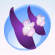 Flower Slippers Plum Purple.Png