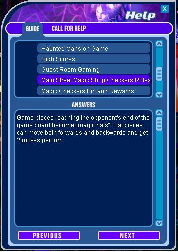 Main Street Magic Shop Checkers Rules