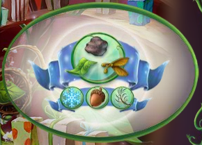Rock, Paper, Scissors (Blue - Snowflakes, Pine Needles, Acorns)