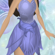 Periwinkle Blue Wax Leaf Sash