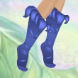 Bluebell Blue Leaf Topper Boots