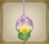 Pink Peony Leaf Basket Lantern.Png