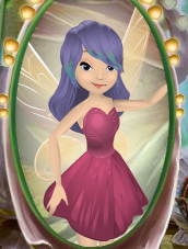 Amethyst Purple Side Swept Bangs