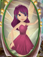 Pomegranate Purple Side Swept Bangs