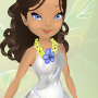 Daffodil Yellow Flowery Lei with Blue Trim