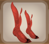 Sunset Orange Tall Tailflower Boots.Png
