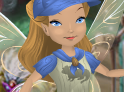 Nutmeg Brown Camp Pixie Dust Kerchief with Forget-Me-Not Blue Trim (Fairy)