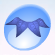 Twirly Leaf Belt Bluebell Blue.Png