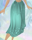 Hydrangea Blue Draping Daffodil Skirt