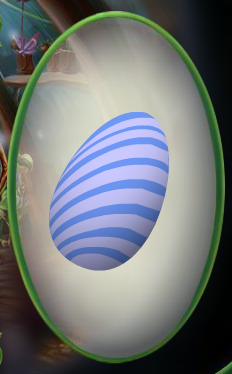 Forget-Me-Not Blue Striped Egg