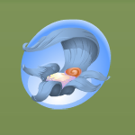 Raindrop Blue Rain Bed