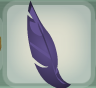 Fig Purple Dove Feather Clip.Png
