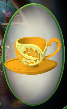 Marigold Yellow Butterfly Teacup