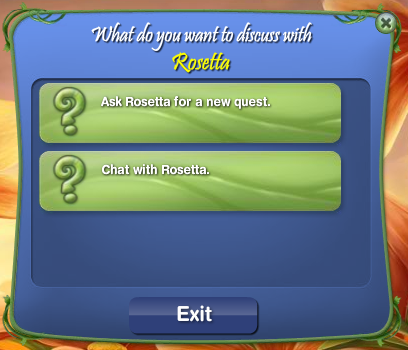 Rosetta's Garden Options