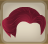 Crimson Red Pulled Back - Glamorous.Png