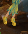 Honeycomb Yellow Bark Sole Dress Shoes with Robin Egg Blue Trim