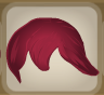 Crimson Red Parted Bangs.Png