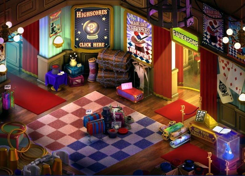 Inside the Main Street Magic Shop