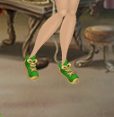 Tinker Bell Green Camp Referee Shoes with Caramel Tan Trim (Fairy)