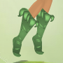 Sprout Green Leaf Topper Boots