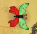 Butterfly Painter Butterfly Pattern Green And Red Colored.png