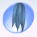 Long Grass Skirt Sky Blue.Png