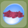 Ruffled Myrtle Leaf Belt Raspberry Pink.Png