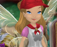 Nutmeg Brown Camp Pixie Dust Kerchief with Rosetta Red Trim (Fairy)