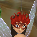 Strawberry Red Wren Feather Bird Mask