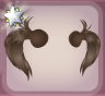 Sepia Brown Pixie Ponytails Back.Png