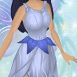 Twirly Leaf Belt Bluebell Blue