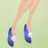Bluebell Blue Flower Slippers